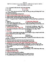 Bài tập trắc nghiệm Lịch sử 12 - Bài 18 Những năm đầu của cuộc kháng chiến toàn quốc chống thực dân Pháp (1946-1950)